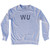 WU Adult Tri-Blend Sweatshirt - Grey Heather