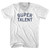 Super Talent Adult Tri-Blend V-neck T-shirt - White