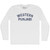 Western Punjabi Adult Cotton Long Sleeve T-shirt - White