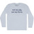 Not My Pig, Not My Farm. Rage Font Adult Tri-Blend Long Sleeve T-shirt - Athletic White