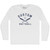 Custom Softball Adult Cotton Long Sleeve T-shirt - White