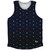 Tequilla Pattern Athletic Tank Top - Navy Blue