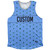 Tequilla Pattern Finish Line Custom Athletic Tank Top - Carolina Blue