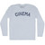 Cinema Adult Tri-Blend Long Sleeve T-shirt - Athletic White