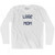 Luge Mom Adult Cotton Long Sleeve T-shirt - White