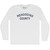 Mendocino County Adult Cotton Long Sleeve T-shirt - White
