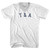 T & A Adult Tri-Blend V-neck T-shirt - White