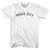 Music City Womens Cotton Junior Cut T-Shirt - White