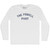 The Powell Pivot Adult Cotton Long Sleeve T-shirt - White