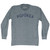 Pupukea Beach Adult Tri-Blend Long Sleeve T-shirt - Athletic Grey