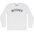 Butcher Adult Cotton Long Sleeve T-shirt - White