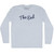 The End Cursive Adult Tri-Blend Long Sleeve T-shirt - Athletic White