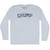 Chump Adult Tri-Blend Long Sleeve T-shirt - Athletic White