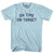 On Time On Target Adult Cotton T-shirt - Light Blue