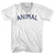 Animal Adult Tri-Blend V-neck T-shirt - White