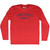 More Liberty Damn It Adult Tri-Blend Long Sleeve T-shirt - Athletic Red