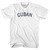 Cuban Adult Cotton T-shirt - White