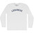 Lebanese Adult Cotton Long Sleeve T-shirt - White