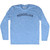 Mongolian Adult Tri-Blend Long Sleeve T-shirt - Athletic Blue