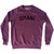 Omani Adult Tri-Blend Sweatshirt - Cranberry
