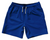 ADULT MEDIUM- Blue Royal Dull Blank 7" Swim Shorts Made in USA - Blue Royal Dull- Final Sale SM3