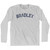 BRADLEY Adult Cotton Long Sleeve T-shirt - Grey Heather