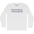 Stop The Planet. I Want To Get Off! Rage Font Adult Cotton Long Sleeve T-shirt - White