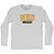 Netherlands Soccer Codes Adult Tri-Blend Long Sleeve T-shirt - Athletic Red