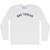 Sao Tomean Adult Cotton Long Sleeve T-shirt - White