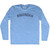 Rwandan Adult Tri-Blend Long Sleeve T-shirt - Athletic Blue