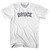 BRUCE Womens Cotton Junior Cut T-Shirt - White