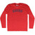 Swiss Adult Tri-Blend Long Sleeve T-shirt - Athletic Red