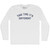 This Time It's Different Adult Cotton Long Sleeve T-shirt White