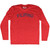 Filipino Adult Tri-Blend Long Sleeve T-shirt - Athletic Red