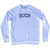 BUCK Adult Tri-Blend Sweatshirt - White