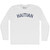 Haitian Adult Cotton Long Sleeve T-shirt - White