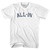 All-In Adult Cotton T-shirt - White
