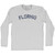 Florhio Florida And Ohio Merger Adult Cotton Long Sleeve T-shirt - Grey Heather