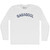 Gabagool Adult Cotton Long Sleeve T-shirt - White