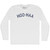 Hoo-Haa Adult Cotton Long Sleeve T-shirt - White