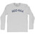 Hoo-Haa Adult Cotton Long Sleeve T-shirt - Grey Heather