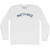 Matty-Nice Adult Cotton Long Sleeve T-shirt - White