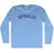 Spinalis Adult Tri-Blend Long Sleeve T-shirt - Athletic Blue