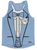 YOUTH MEDIUM-Carolina Blue Tuxedo Running Tank Top Racerback Track and Cross Country Singlet Jersey Made In USA - Carolina Blue-Final Sale  T2