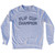Flip Cup Champion Adult Tri-Blend Sweatshirt - Grey Heather