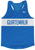 ADULT LARGE- Guatemala Country Finish Line Running Tank Top Racerback Track and Cross Country Singlet Jersey Made In USA-White Blue- Final Sale SL21