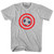 Captain USA Soccer Ball Adult Cotton T-shirt - Grey Heather