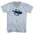 Nantucket Flag Adult Tri-Blend V-neck T-shirt - Athletic White