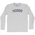 Hodor Adult Cotton Long Sleeve T-shirt - Grey Heather