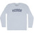 Hodor Adult Tri-Blend Long Sleeve T-shirt - Athletic White